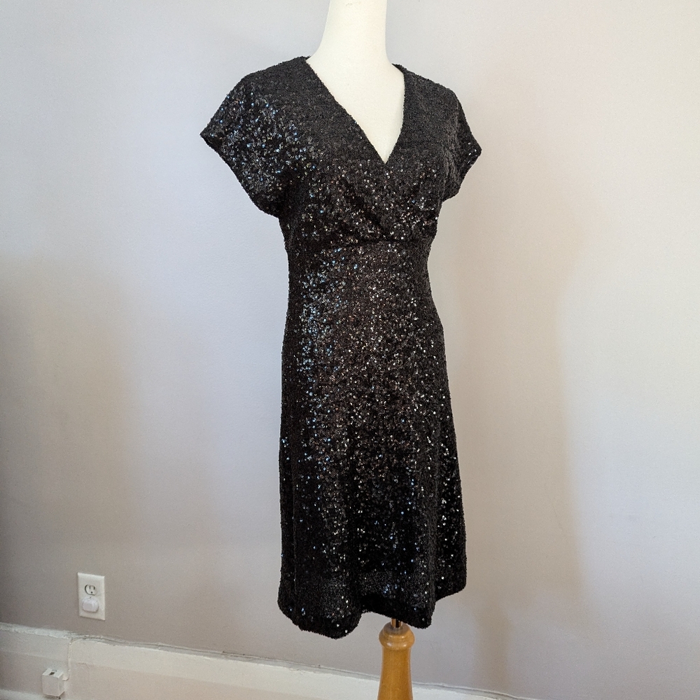 Tristan Black Sequin Party Dress